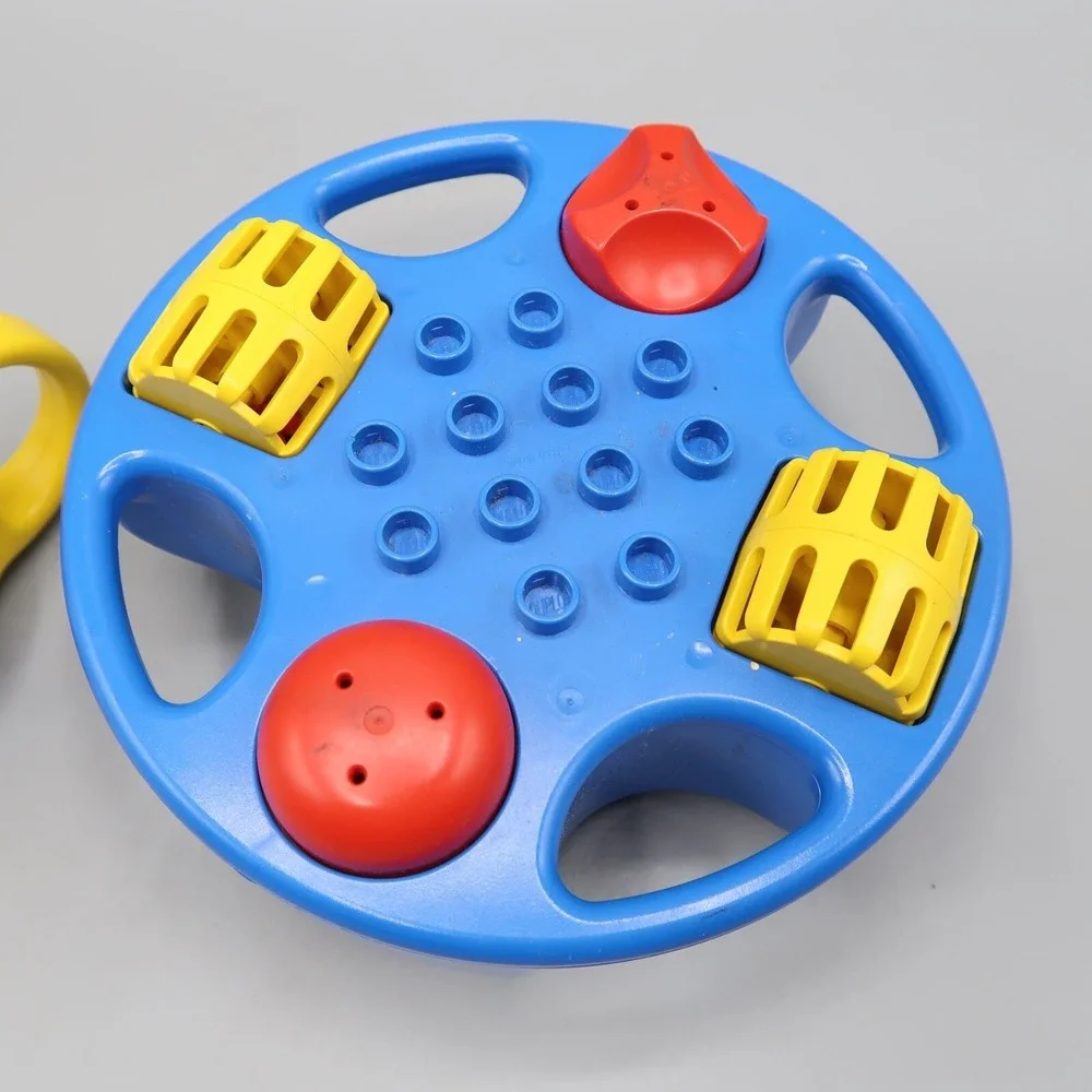 Vintage 1983 Lego Duplo Fish Rattle & Sauser Spinning 2 Piece Set Sensory